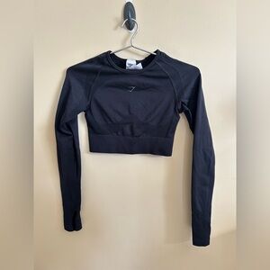 Gymshark Long Sleeve Crop Top with keyhole back